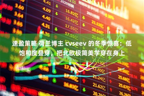 速盈策略 荷兰博主 cvseev 的冬季惊喜：低饱和度叠穿，把北欧极简美学穿在身上